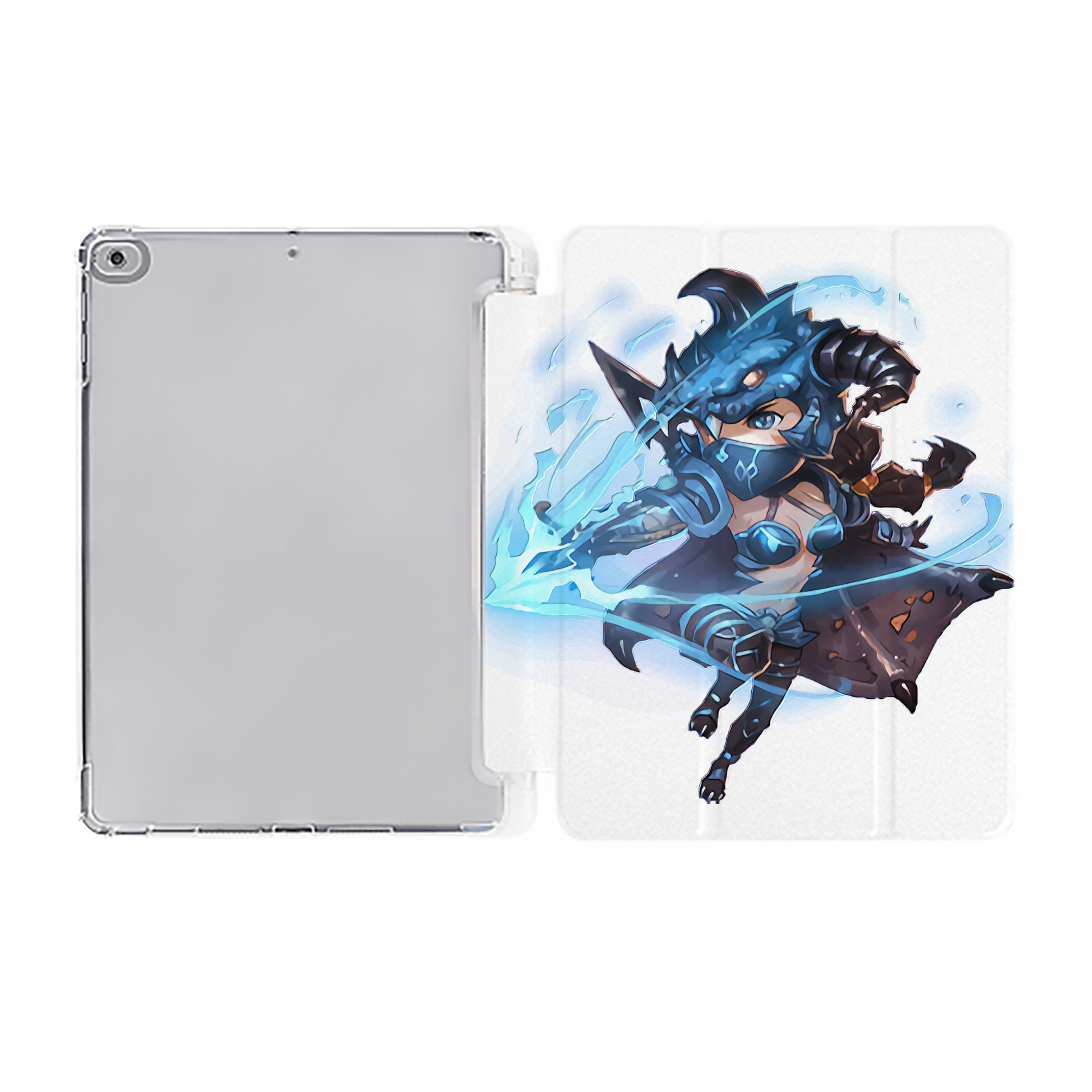 （画像用） リーグ・オブ・レジェンド League of Legends LOL IPad ケース ペン収納付き 三つ折りスタンド PUレザー×シリコン 対応機種9.5/10.5/10.9インチ